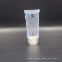 65ml transparent clear cosmetic plastic facial cleanser packaging tube